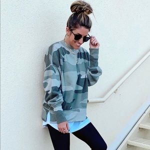 Crewneck Tunic Sweatshirt 